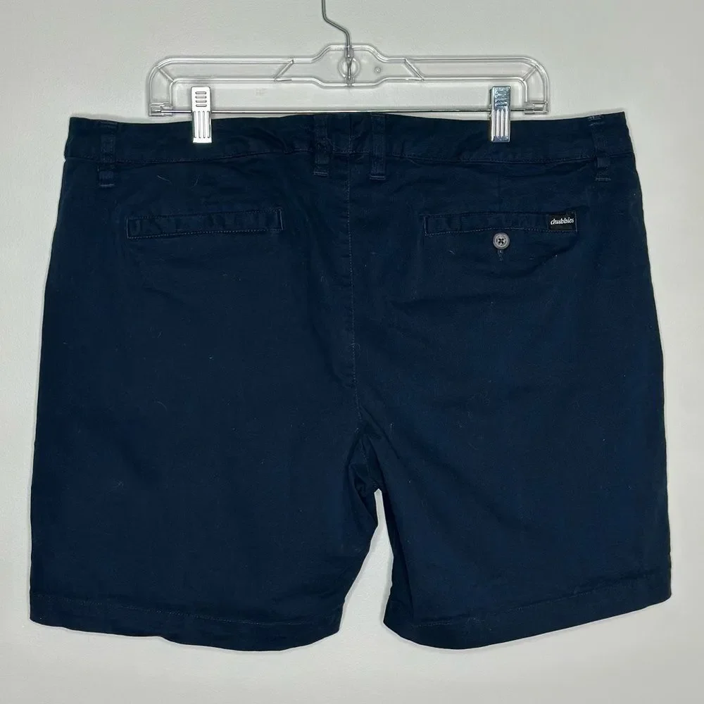 Chubbies Men’s Armada Casual Navy Blue Shorts 7” Seam Size 40